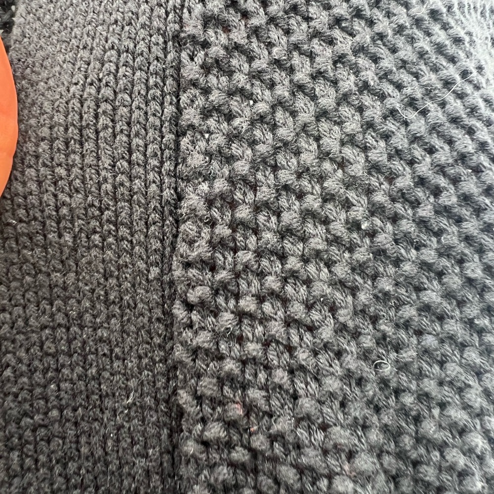 Melissa McCarthy Seven7 black long line sweater duster cardigan 2X zipper detail - Picture 5 of 10